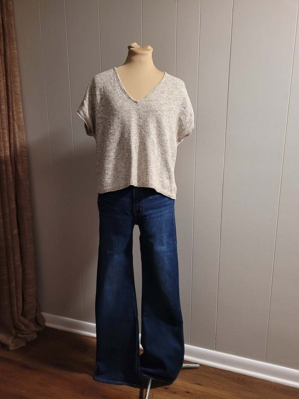 Madewell - Women's XS Linen Cotton Loose Dolman Sweater